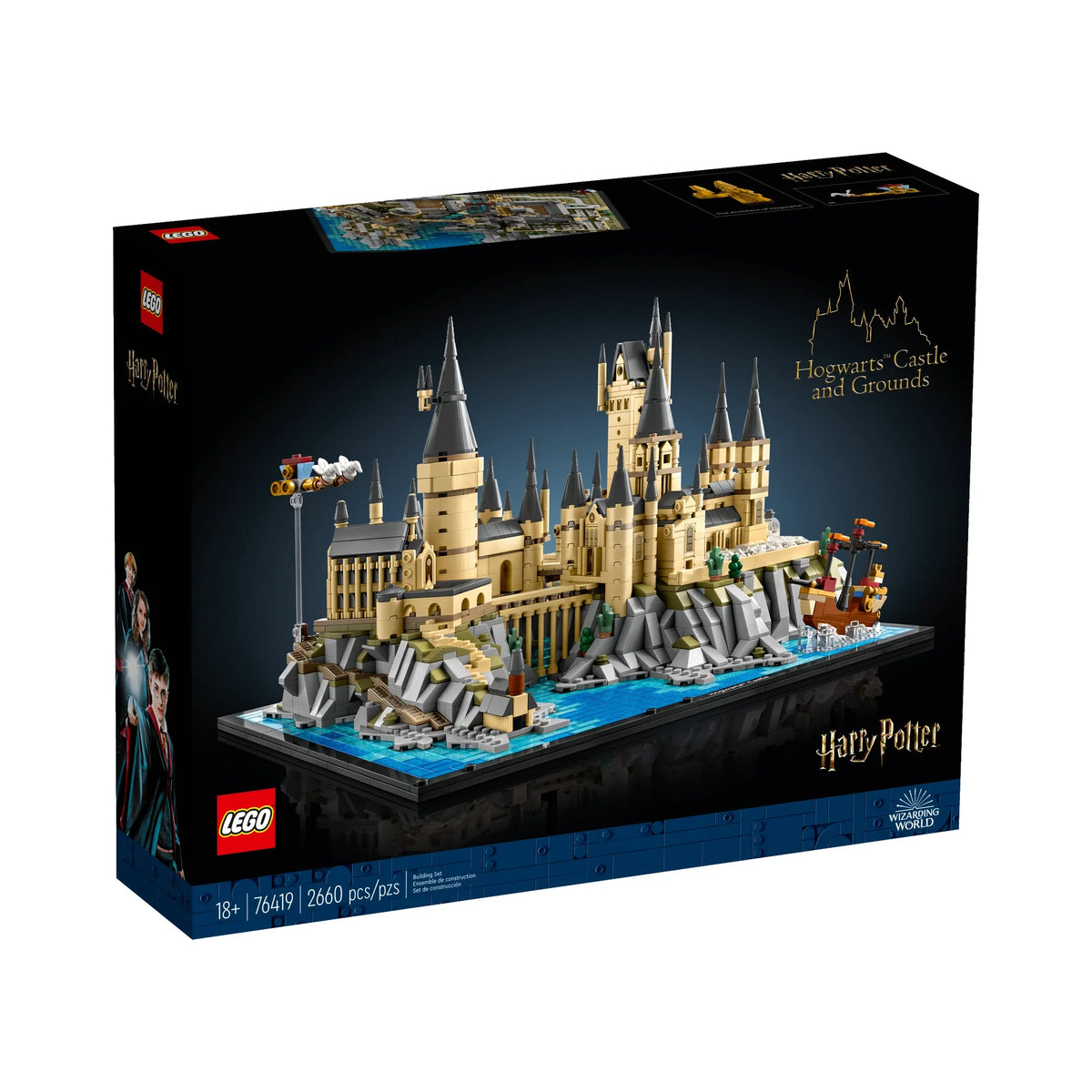 LEGO Harry Potter 76419 Castillo y Terrenos de Hogwarts, set de coleccionista del 25 aniversario de la linea
