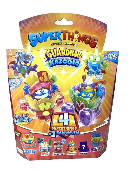 Superthings Guardians Of Kazoom Pack 4 Superthings y 2 Kazoom Jets Rojo (PST9B416IN00)