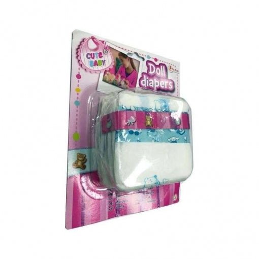 Descripción: Un conjunto de 5 pañales Toy Planet para bebé con un diseño rosa y azul.