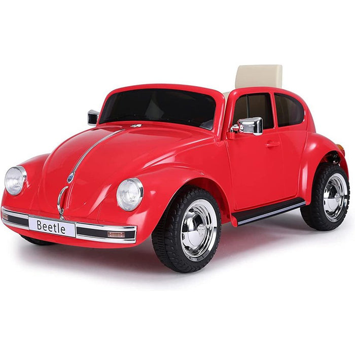 Feber Beetle rojo, coche eléctrico infantil de 12V con mando a distancia parental