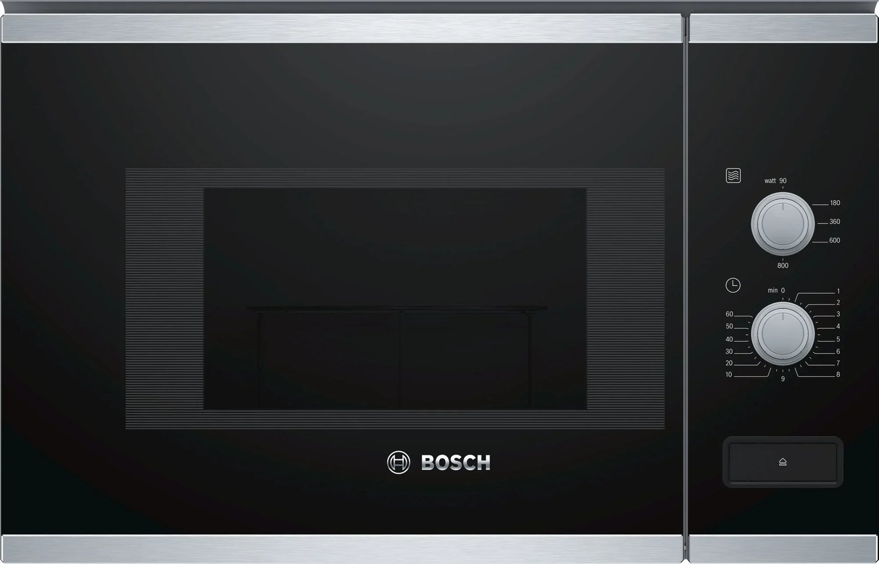 Microondas integrable Bosch BFL520MS0 de 20 L y 800 W en negro inox, ejemplo de microondas de encastre para la guía de compra 2026 de Híper Ocio