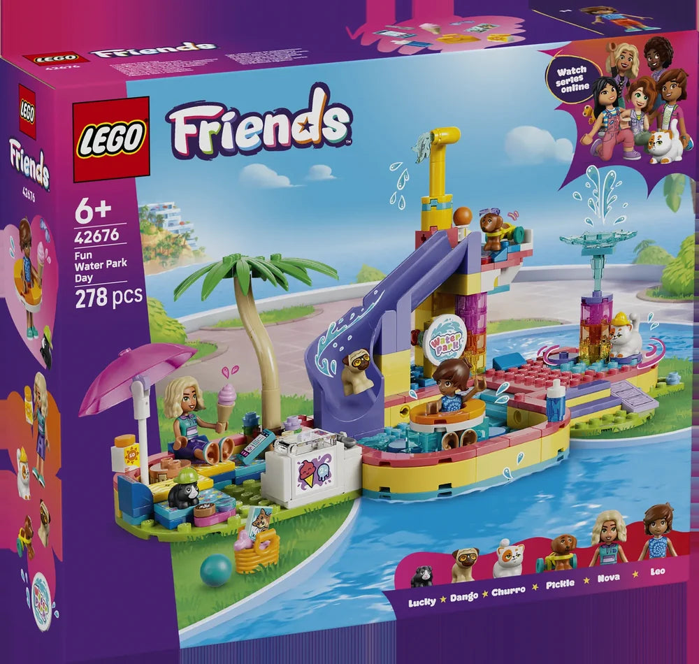 LEGO Friends Día Divertido en el Parque Acuático 42676, novedad 2026 en Híper Ocio
