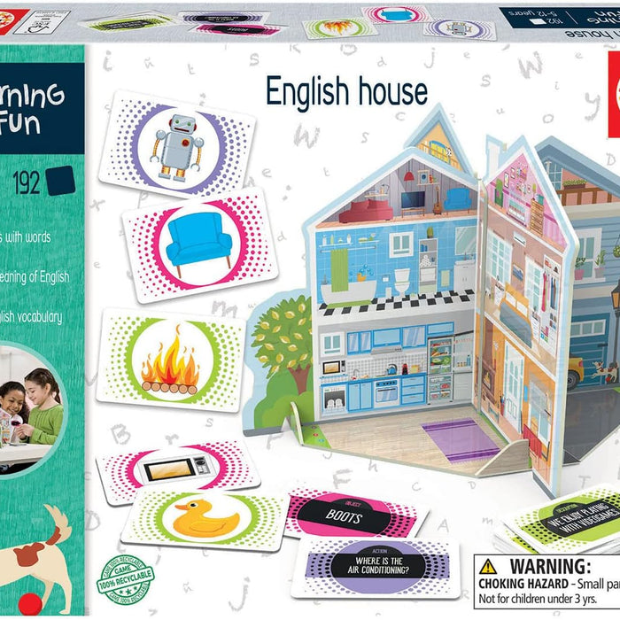 English House de Educa Borrás, juego de cartas para aprender inglés en casa