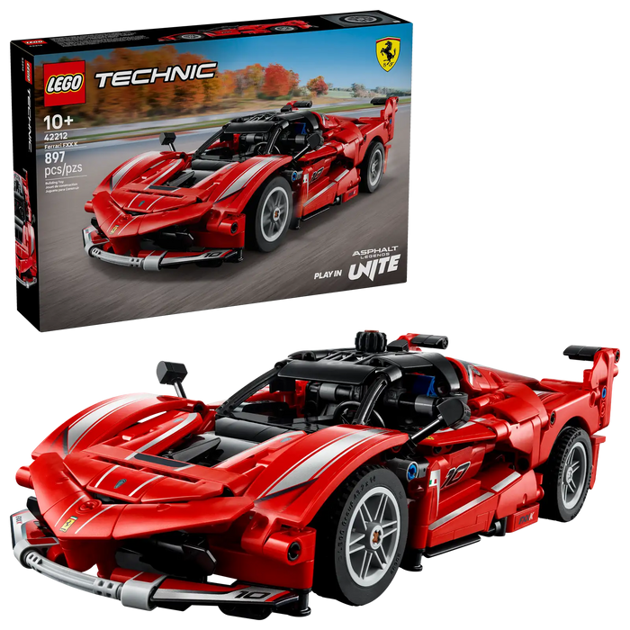LEGO Technic Ferrari FXX K 42212, maqueta de 897 piezas recomendada a partir de 10 años