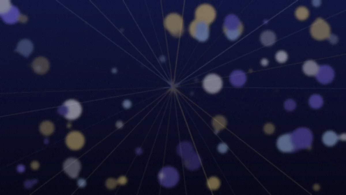 Imagen abstracta de fuegos artificiales para Feliz 2026