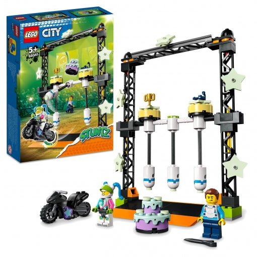 Set LEGO City Desafío Acrobático Derribo 60341, ejemplo de juguete de construcción ideal para niños de 6 a 9 años