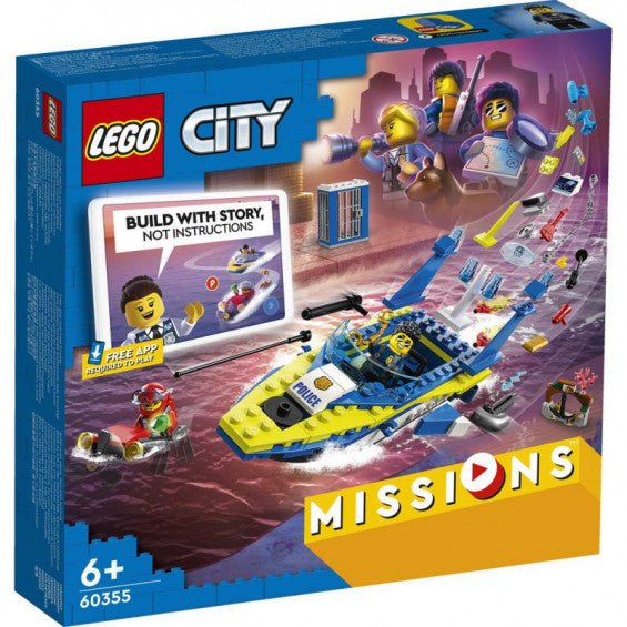 Set LEGO City Misiones de investigación de la policía acuática (60355), ejemplo de juguete para regalar aprovechando el Black Friday en Híper Ocio de Albox