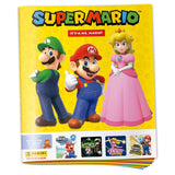 Álbum de cromos Panini Super Mario It's-a Me, Mario! 2026 con Mario, Luigi y Peach en la portada