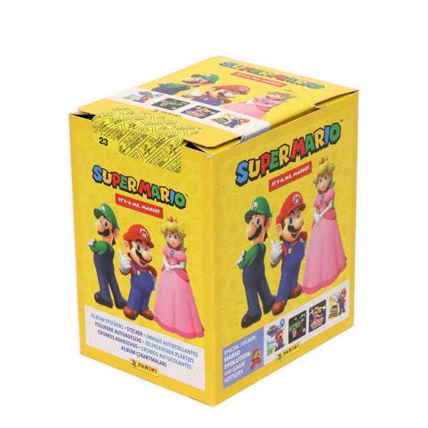 Caja de 50 sobres de cromos Panini Super Mario It's-a Me, Mario! 2026 precintada