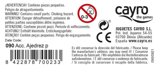 Accesorios Ajedrez nº3 en Caja de Plástico Cayro, imagen 2