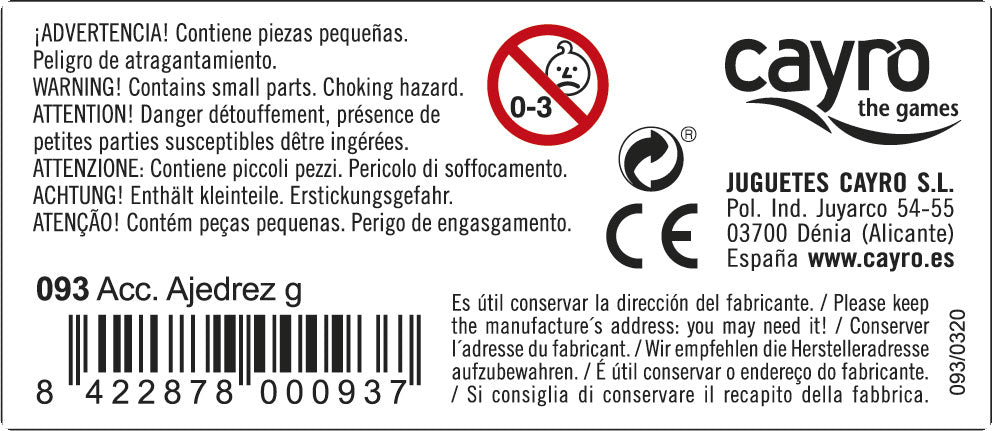 Accesorios Ajedrez nº4 en Caja de Madera Cayro, imagen 4