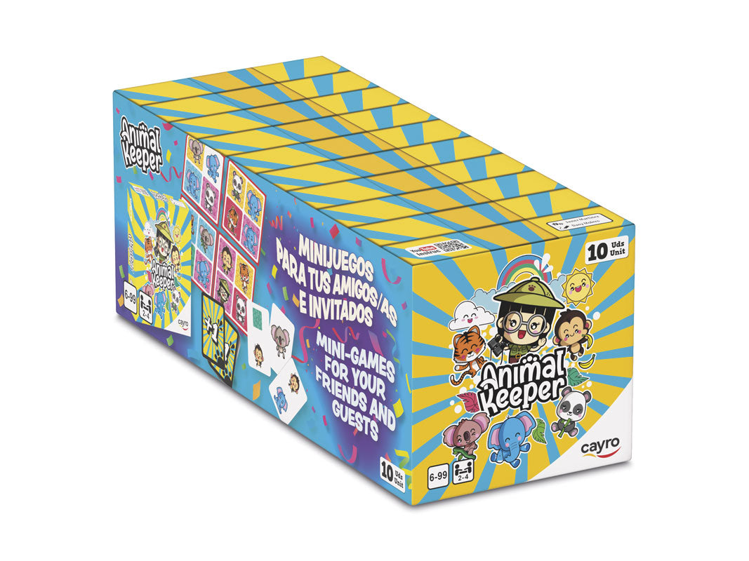 1. Animal Keeper Mini Cayro - Pack 10 juegos mesa matemáticas niños 6 años - Animales peligro extinción
