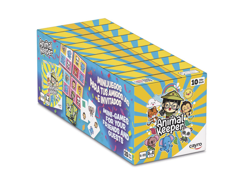 1. Animal Keeper Mini Cayro - Pack 10 juegos mesa matemáticas niños 6 años - Animales peligro extinción
