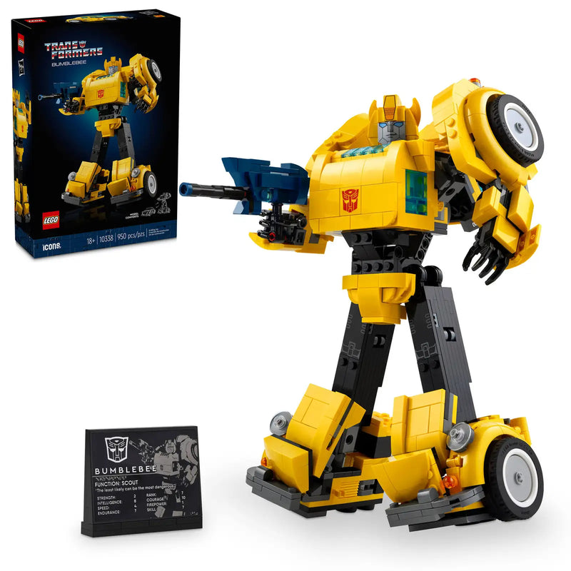 LEGO Icons Bumblebee Transformers 10338 - Set de Construcción Premium
