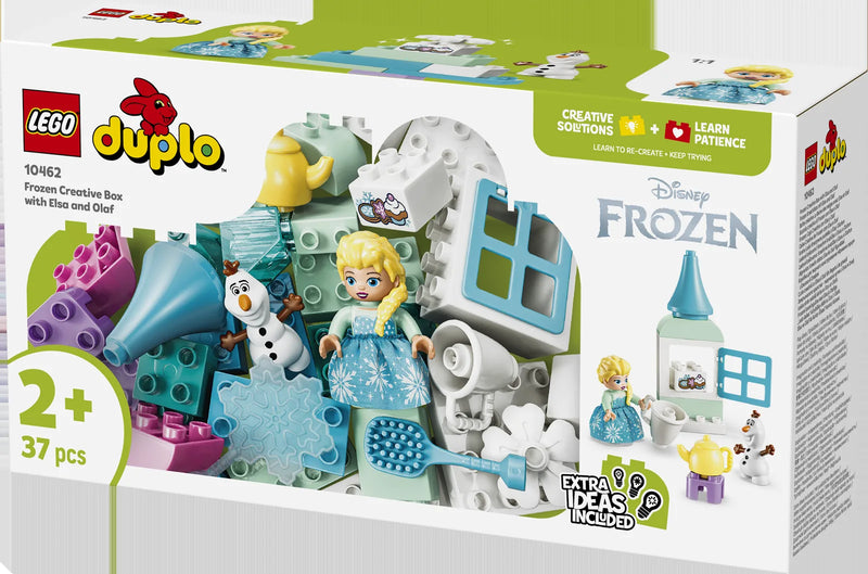 LEGO DUPLO Disney 10462 Frozen: Caja Creativa con Elsa y Olaf - caja lateral con detalles del set