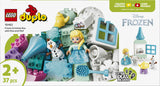 LEGO DUPLO Disney 10462 Frozen: Caja Creativa con Elsa y Olaf - caja reverso con escenas de juego