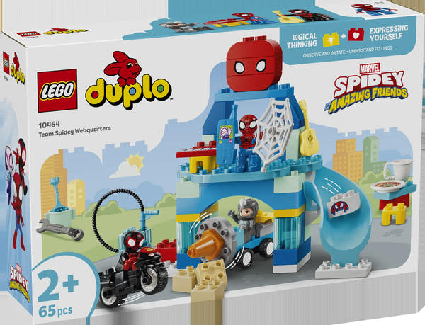 LEGO DUPLO Disney 10464 Aracnocuartel de Spidey y su Superequipo - caja frontal oficial