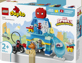 LEGO DUPLO Disney 10464 Aracnocuartel de Spidey y su Superequipo - caja lateral con detalles del set