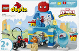 LEGO DUPLO Disney 10464 Aracnocuartel de Spidey y su Superequipo - caja reverso con escenas de juego