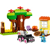 LEGO DUPLO Bluey 10469 Pizzeras con Muffin y Bluey - producto montado sobre fondo blanco