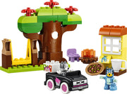 LEGO DUPLO Bluey 10469 Pizzeras con Muffin y Bluey - producto montado sobre fondo blanco
