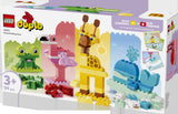 LEGO DUPLO Town 10472 Juego de Construcción: Animales - caja lateral con detalles del set