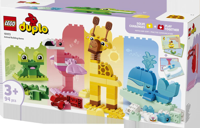 LEGO DUPLO Town 10472 Juego de Construcción: Animales - caja lateral con detalles del set
