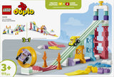 LEGO DUPLO Town 10478 Rampas Creativas “3 en 1” con Vehículos - caja reverso con escenas de juego