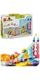 LEGO DUPLO Town 10478 Rampas Creativas “3 en 1” con Vehículos - display: caja + producto montado