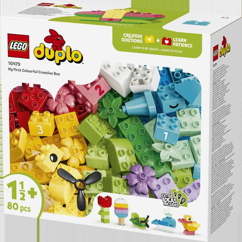 LEGO DUPLO Classic 10479 Caja Creativa a Todo Color - caja lateral con detalles del set