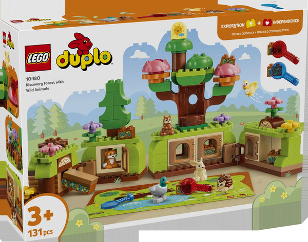 LEGO DUPLO Town 10480 Bosque de los Descubrimientos con Animales Salvajes - caja frontal oficial