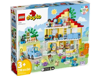 LEGO DUPLO 10994 Casa Familiar 3en1 Mi Ciudad - 218 Piezas con Luz