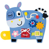 Goula Donkey Activities, tablero de actividades de madera con forma de burro