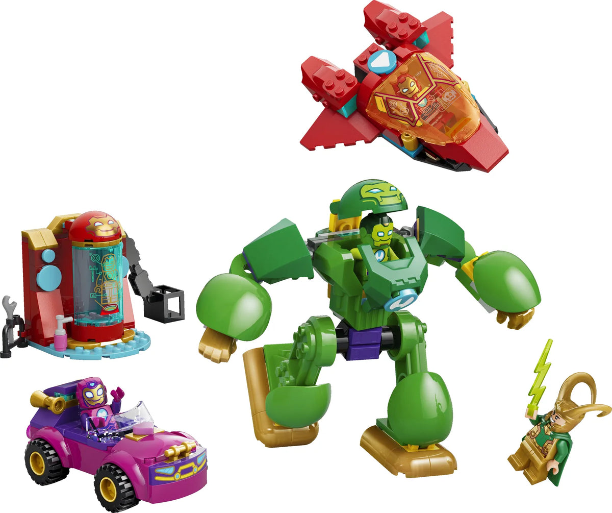 LEGO Disney Junior Marvel 11211 Loki vs. Equipo Iron Man - producto montado sobre fondo blanco