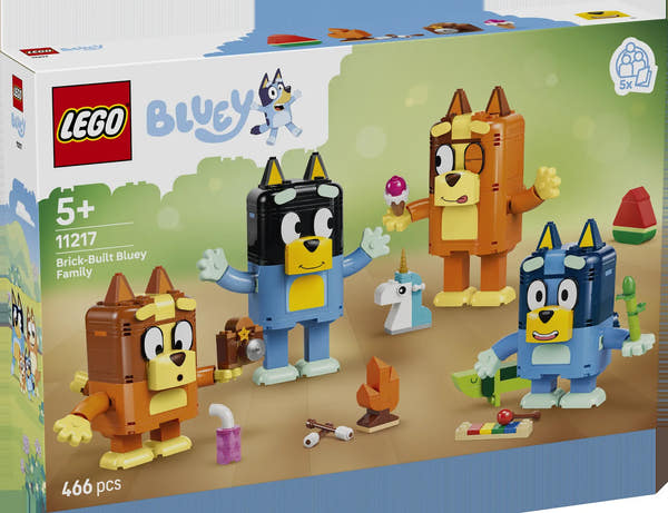 LEGO Bluey 11217 Familia de Bluey para Construir - caja frontal oficial