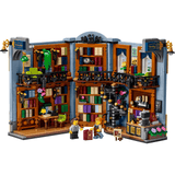 Rincón entre Libros LEGO 11379 abierto: librería de dos plantas con minifiguras