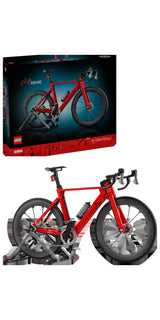 LEGO Icons 11380 Bici de Carretera - display: caja + producto montado