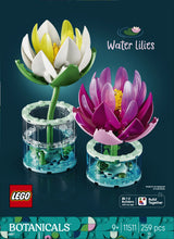 LEGO Botanicals 11511 Nenúfares - caja reverso con escenas de juego