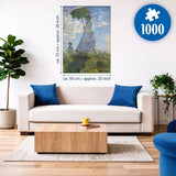 Puzzle Ravensburger Monet Mujer con Sombrilla 1000 Piezas (12002026) — imagen 3