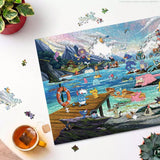 Puzzle Ravensburger Pokémon Breakout 3 Vaporeon Mar Templado 1000 Piezas (12002035) — imagen 5