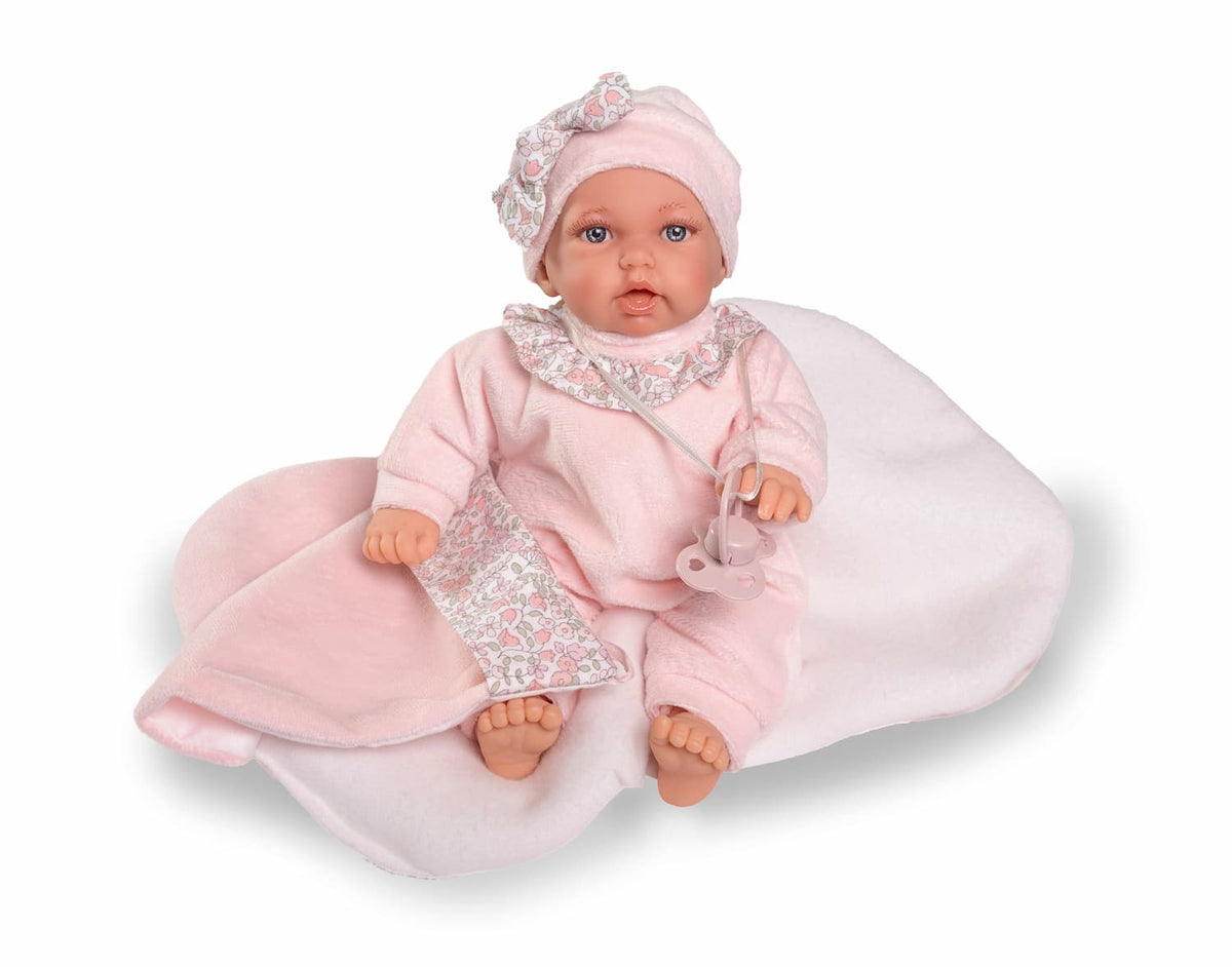 Muñeca Antonio Juan Petit con saquito de dormir referencia 12443