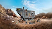 LEGO Star Wars 75453 Reptador de las Arenas con la compuerta delantera bajada, el mudhorn y las minifiguras en el desierto