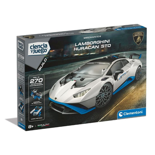 Caja del Clementoni Mechanics Lamborghini Huracán STO, kit de construcción Ciencia y Juego con más de 270 componentes, referencia 55691