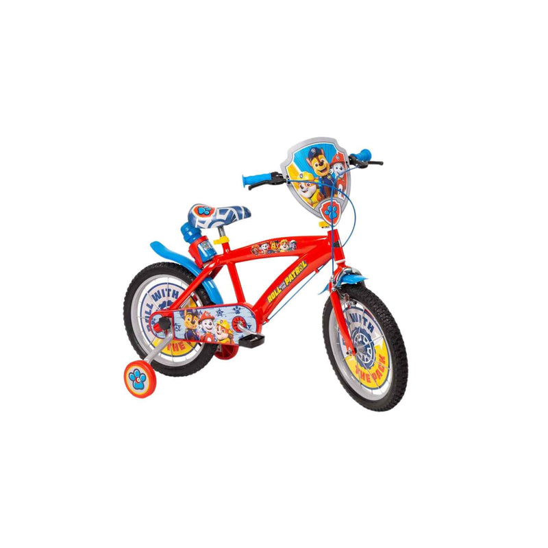 Bicicleta 16" Paw Patrol Toimsa - Bicicleta Infantil con Ruedas de Entrenamiento y Frenos