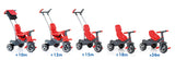 Las cinco etapas del triciclo evolutivo Moltó Urban Trike 17200, de +10 a +24 meses