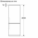 Infografía: Balay 3KFC879NI – Frigorífico Combi 203x70 Cristal Negro
