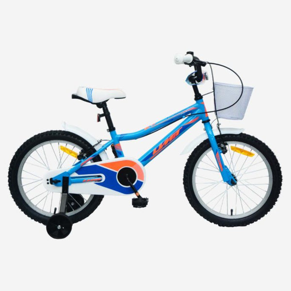Bicicleta UMIT Romina 18" Azul-Naranja con Cesta (1815-26)