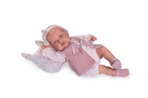 Muñeca Antonio Juan Babydoo posturitas con chaleco. Cuerpo flexible referencia 18311