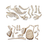Esqueletos del kit Jurassic World Clementoni 19289 brillando en la oscuridad