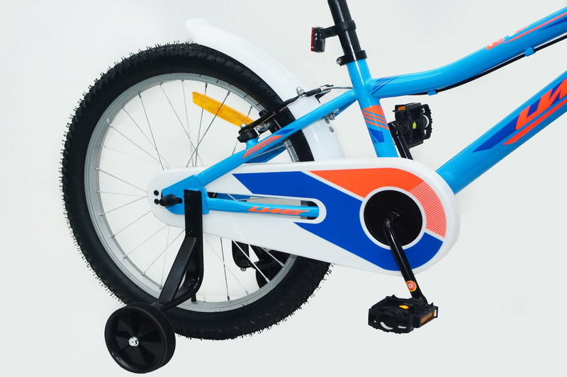 Bicicleta Infantil 20 Pulgadas UMIT Romina Azul y Naranja con Cesta - Ref. 2015-26